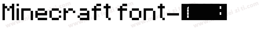 Minecraft font字体转换